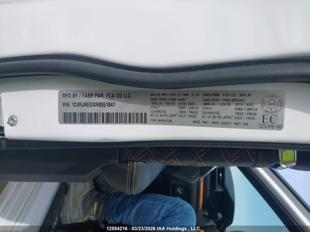 1C4RJKEGXR8551847 Jeep Grand Cherokee L Summit