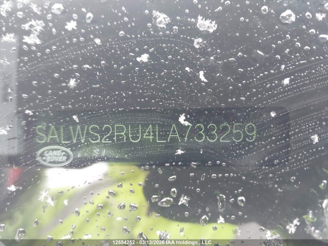 SALWS2RU4LA733259 Land Rover Range Rover Sport Hst Mhev