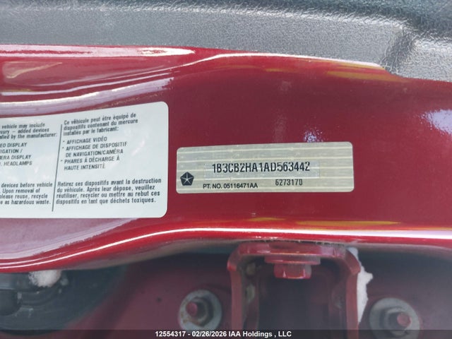 12554317 :رقم المزاد ، 1B3CB2HA1AD563442 vin ، 2010 Dodge Caliber Se مزاد بيع