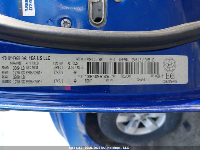 1C6RR7GG4HS813289 RAM 1500 Slt