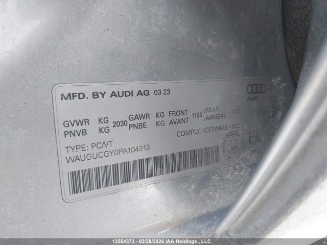 WAUGUCGY0PA104313 Audi A3 PREMIUM