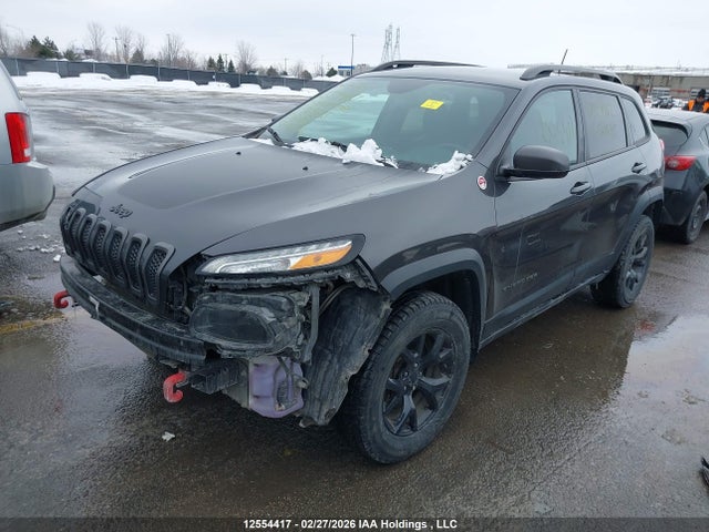 12554417 :رقم المزاد ، 1C4PJMBS4HW569685 vin ، 2017 Jeep Cherokee Trailhawk مزاد بيع