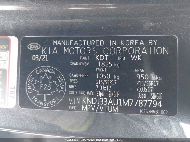 KNDJ33AU1M7787794 KIA SOUL EX