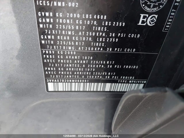 3VVAX7B20NM068991 Volkswagen Taos Trendline
