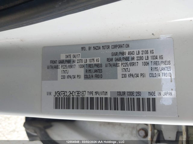 Mazda Cx-5 Gs 2017 JM3KFBCL2H0136187 Image 9