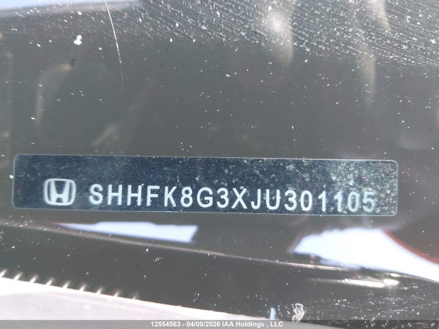 SHHFK8G3XJU301105 Honda Civic Type-r