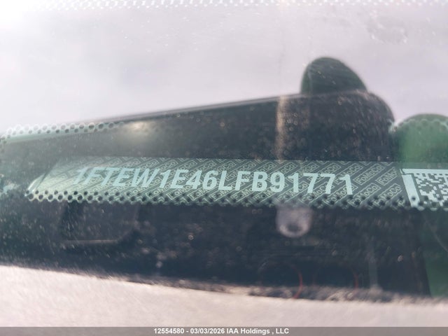 12554580 :رقم المزاد ، 1FTEW1E46LFB91771 vin ، 2020 Ford F150 Supercrew مزاد بيع