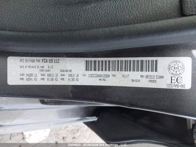 Chrysler 200 S 2016 1C3CCCDGXGN122394 Image 9