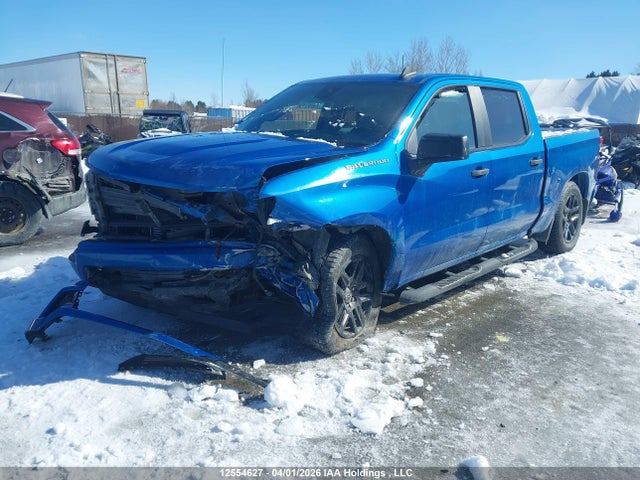 2022 Chevrolet Silverado K1500 Custom მანქანა იყიდება აუქციონზე, vin: 3GCPDBEK5NG545137, აუქციონის ნომერი: 12554627