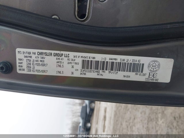 Aukcja sprzedaży 2013 Dodge Journey Sxt, vin: 3C4PDCCG3DT614465, numer aukcji: 12554691