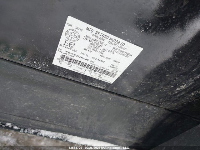 Aukcja sprzedaży 2019 Ford Explorer Xlt, vin: 1FM5K8D82KGA00537, numer aukcji: 12554729