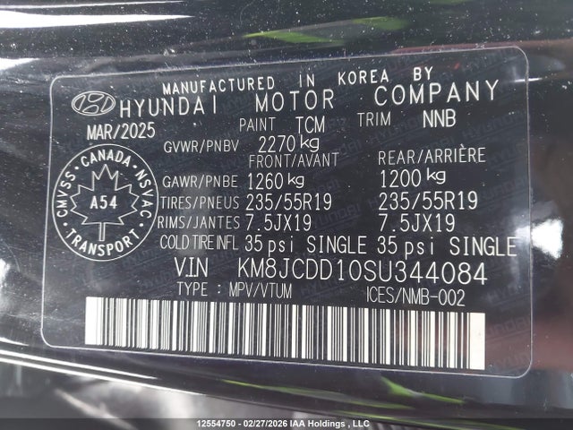 KM8JCDD10SU344084 Hyundai Tucson N-line Hybrid Awd