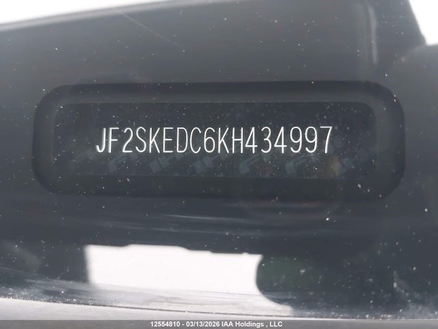 12554810 :رقم المزاد ، JF2SKEDC6KH434997 vin ، 2019 Subaru Forester 2.5i Convenience مزاد بيع