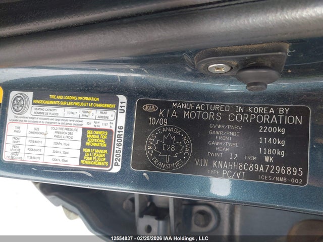 Продаж на аукціоні авто 2010 Kia Rondo Ex, vin: KNAHH8C89A7296895, номер лоту: 12554837