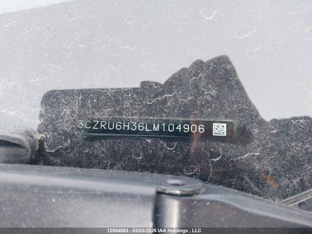 2020 Honda Hr-v Lx მანქანა იყიდება აუქციონზე, vin: 3CZRU6H36LM104906, აუქციონის ნომერი: 12554883