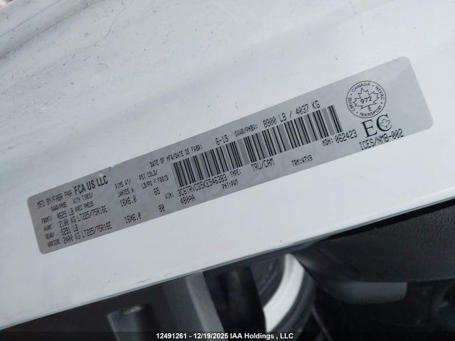 3C6TRVCG5KE546383 RAM Promaster 2500 High Roof