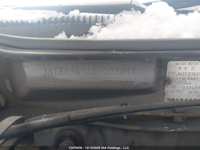 12476430 :رقم المزاد ، JN1EB36S4MU002099 vin ، 1991 Nissan Nx مزاد بيع