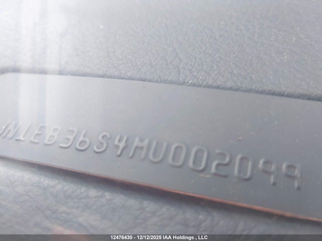 12476430 :رقم المزاد ، JN1EB36S4MU002099 vin ، 1991 Nissan Nx مزاد بيع