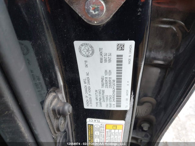 2HKRW2H94JH124748 Honda Cr-v Touring
