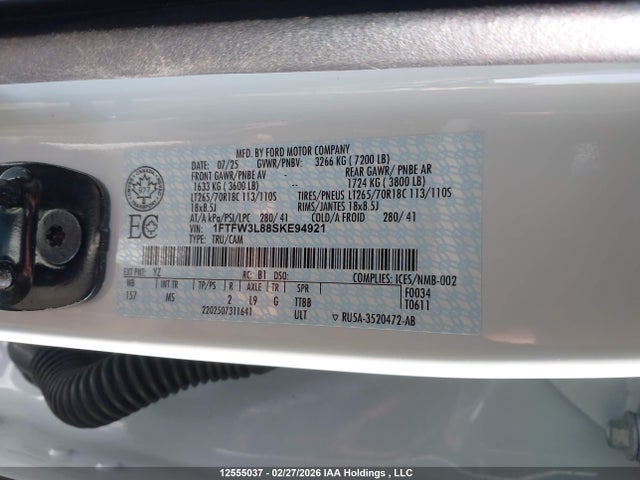 1FTFW3L88SKE94921 Ford F150 Xlt