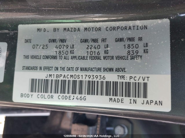 JM1BPACM0S1793936 Mazda 3 Preferred