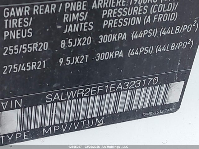SALWR2EF1EA323170 Land Rover Range Rover Sport Sc