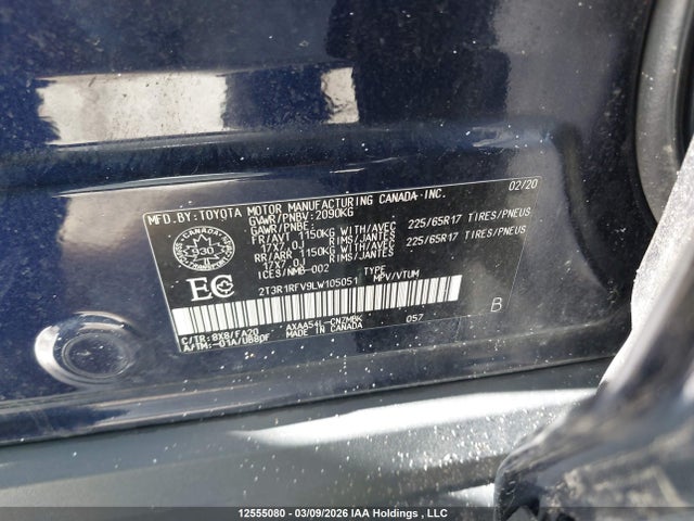 2T3R1RFV9LW105051 Toyota RAV4