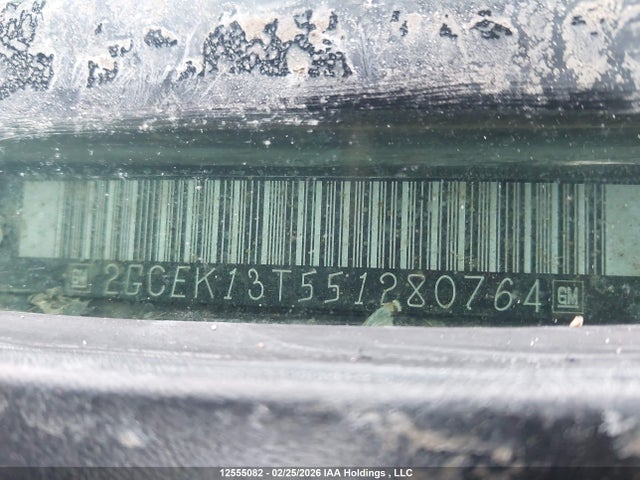 12555082 :رقم المزاد ، 2GCEK13T551280764 vin ، 2005 Chevrolet Silverado K1500 مزاد بيع