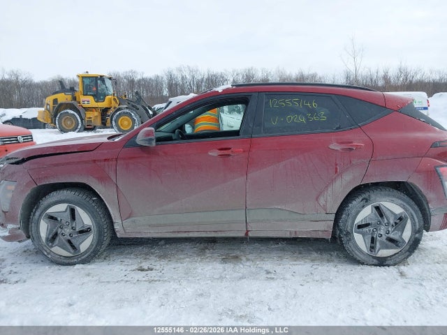 12555146 :رقم المزاد ، KM8HC3A63SU024363 vin ، 2025 Hyundai Kona Electric Preferred مزاد بيع