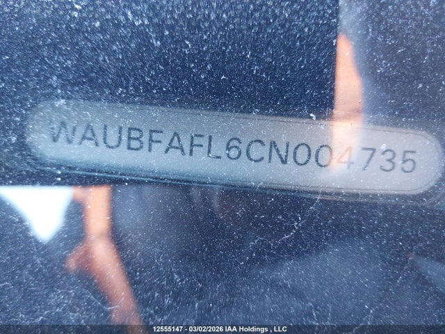 Aukcja sprzedaży 2012 Audi A4 Premium, vin: WAUBFAFL6CN004735, numer aukcji: 12555147