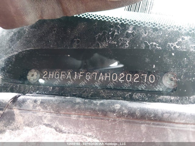 2010 Honda Civic Lx-s მანქანა იყიდება აუქციონზე, vin: 2HGFA1F67AH020270, აუქციონის ნომერი: 12555160