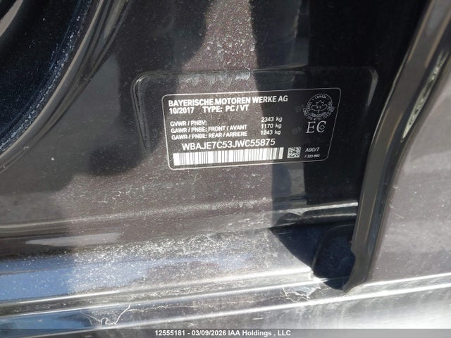 WBAJE7C53JWC55875 BMW 540i Xdrive