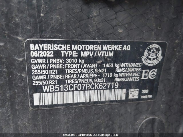 WB513CF07PCK62719 BMW Ix Xdrive40