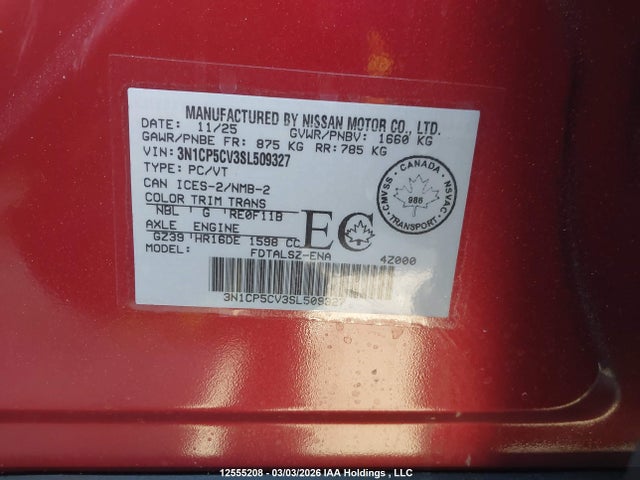 3N1CP5CV3SL509327 Nissan Kicks Play Sv