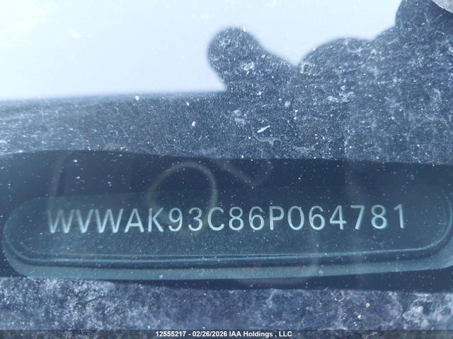 12555217 :رقم المزاد ، WVWAK93C86P064781 vin ، 2006 Volkswagen Passat 2.0t/2.0t Value مزاد بيع