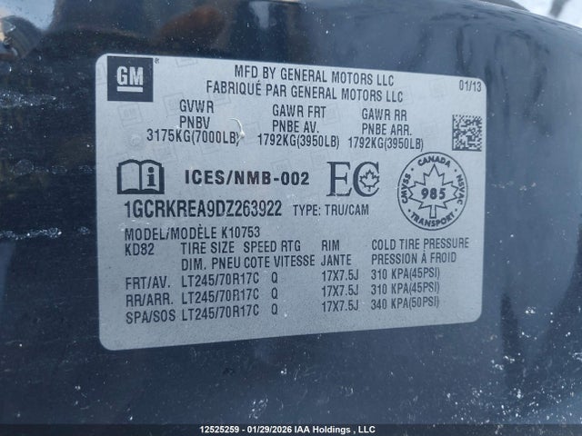 Aukcja sprzedaży 2013 Chevrolet Silverado 1500 Ls, vin: 1GCRKREA9DZ263922, numer aukcji: 12525259