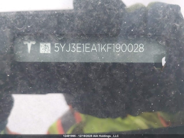 Tesla Model 3 Long Range/mid Range/standard Range/standard Range Plus 2019 5YJ3E1EA1KF190028 Image 9