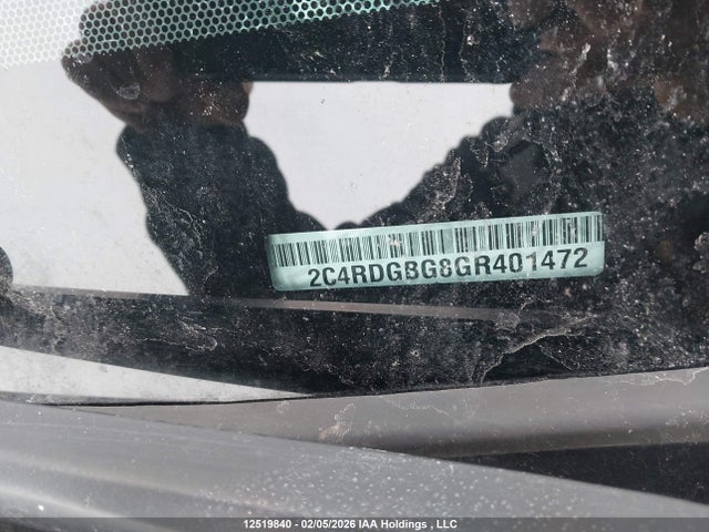 2C4RDGBG8GR401472 Dodge Grand Caravan Se/sxt