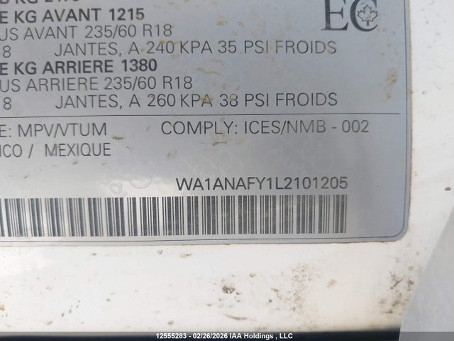 WA1ANAFY1L2101205 Audi Q5 45 Komfort