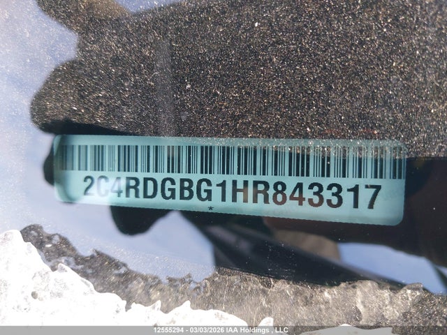 2C4RDGBG1HR843317 Dodge Grand Caravan Cvp/sxt