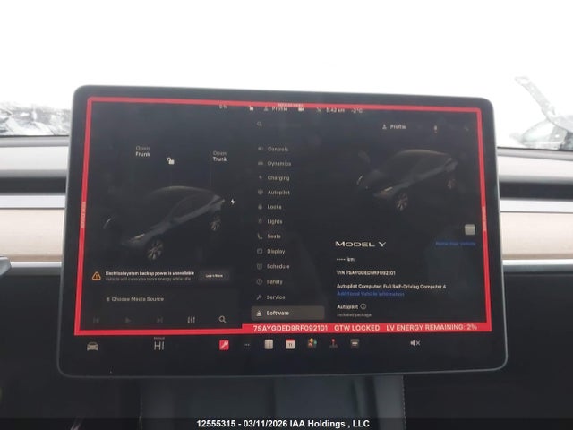 Продажа на аукционе авто 2024 Tesla Model Y Long Range/rwd, vin: 7SAYGDED9RF092101, номер лота: 12555315