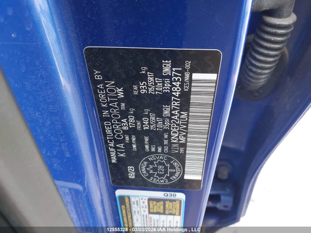 KNDEP2AA7R7484371 KIA Seltos Lx