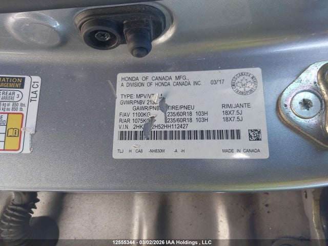 2HKRW2H52HH112427 Honda CR-V