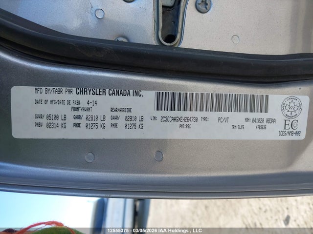 Chrysler 300 Touring 2014 2C3CCAAGXEH264730 Image 9