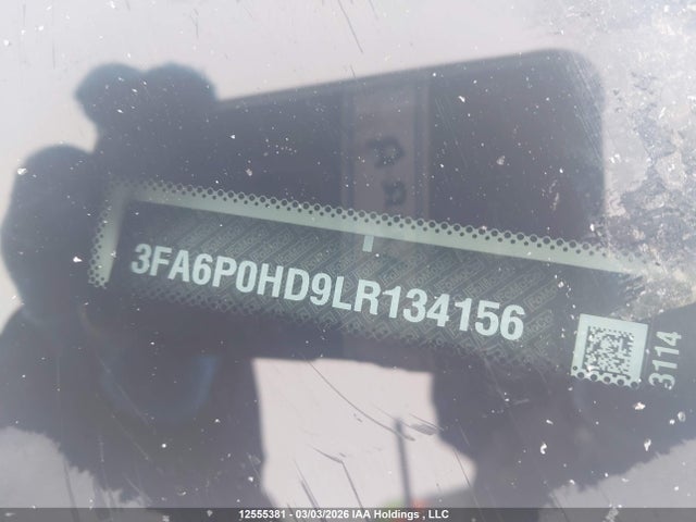 12555381 :رقم المزاد ، 3FA6P0HD9LR134156 vin ، 2020 Ford Fusion مزاد بيع