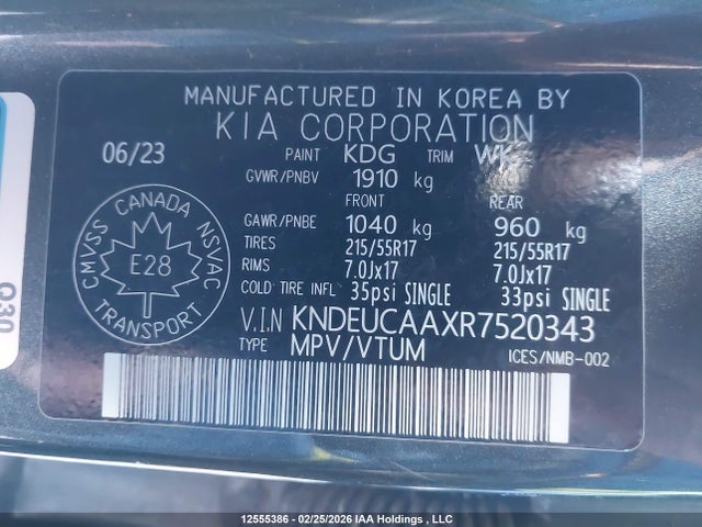 KNDEUCAAXR7520343 KIA SELTOS EX