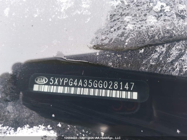5XYPG4A35GG028147 KIA Sorento 2.4l Lx