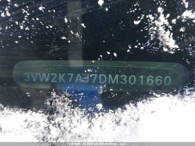 12555525 :رقم المزاد ، 3VW2K7AJ7DM301660 vin ، 2013 Volkswagen Jetta S مزاد بيع