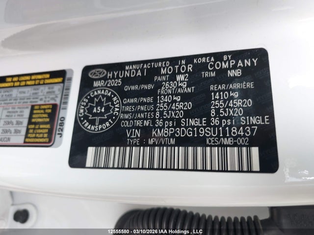 KM8P3DG19SU118437 Hyundai Santa Fe Preferred Hybrid Awd With Trend Package