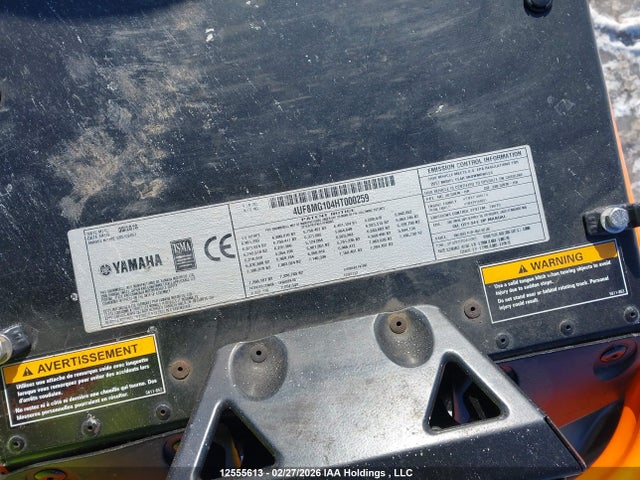 4UF8MG104HT000259 Yamaha Side Winder